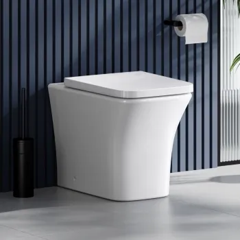 Houston Rimless Back To Wall Toilet With Premium Soft Close Seat