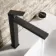 Lea Matt Black High Rise Basin Mixer Tap