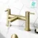 Wye Brushed Brass Bath Filler