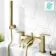 Spey Brushed Brass Bath Filler & Handheld Shower