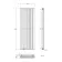 Faro White Double Flat Panel Vertical Radiator 1600x560mm
