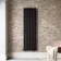 Faro Matt Black Double Flat Panel Vertical Radiator 1600x490mm
