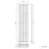 Marbella White Single Oval Panel Radiator 1800x480mm