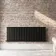 Faro Matt Black Single Flat Panel Horizontal Radiator 600x1610mm