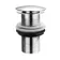 Chrome Dome Top Pop Up Basin Waste - Unslotted