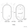 Alisha Oval Illuminated LED Mirror 900x500mm