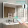 Esme Matt Black Illuminated LED Mirror Cabinet With BLUETOOTH Speaker 700x1200mm