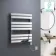 Santorini Electric Chrome Flat Panel Heated Towel Rail 800x600mm