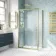 London Brushed Brass 6mm Pivot Shower Enclosure 1000x700mm