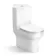 Denver Rimless Fully Back to Wall Close Coupled Corner Toilet With Soft Close Slim Seat