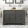 Lucia Graphite Grey Double Vanity with Oak Effect Top & Curved Counter Top Basin 1200mm