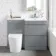 Trent Stone Grey Combination Basin Drawer and Boston Toilet 1100mm - Right Handed