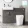 Harper Charcoal Elm Combination Vanity Basin with Marble Top & Boston Toilet 1200mm