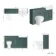 Monaco Midnight Green Combination Vanity Basin and Seattle Toilet 1500mm
