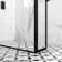 Munich Matt Black Framed 8mm Walk In Shower Enclosure 1200mm & 800mm Glass with Pivotal Return Panel