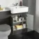 Monaco Graphite Grey Combination Vanity Basin with Marble Top 1200mm (Excludes Pan & Cistern)