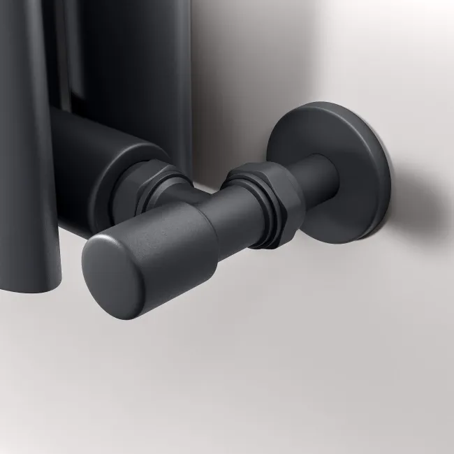 Marbella Anthracite Double Oval Panel Radiator 1800x480mm