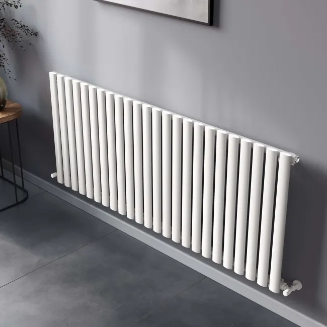 Marbella White Single Oval Panel Radiator 600x1440mm