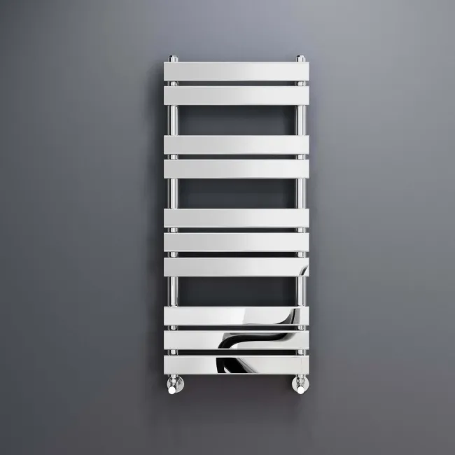Santorini Chrome Flat Panel Heated Towel Rail 1000x450mm