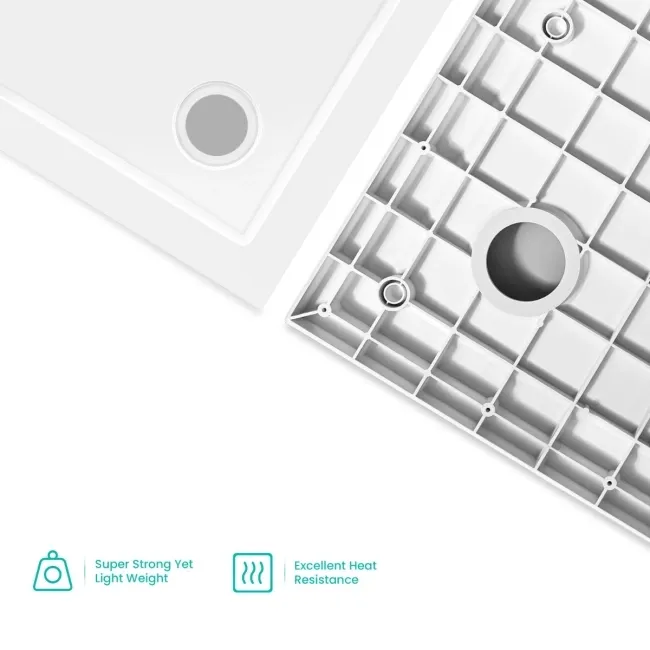 Cairo Rectangular SMC Composite Shower Tray 1400x900mm