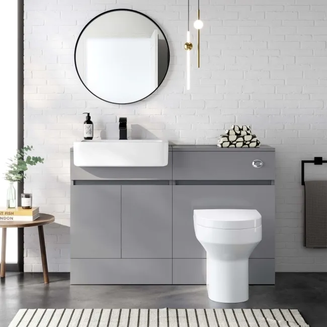 Foster Stone Grey Back To Wall Toilet Unit 600mm