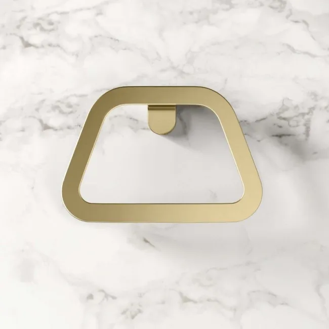 Eloise Brushed Brass Towel Ring