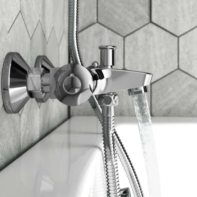 Lismore Round Thermostatic Bath Filler Shower Set