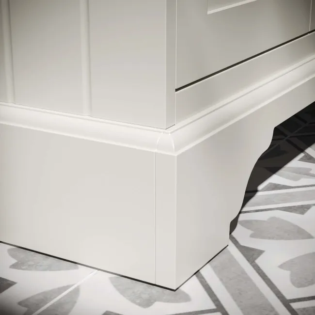 Lucia Chalk White Vanity with Marble Top & Undermount Basin 630mm