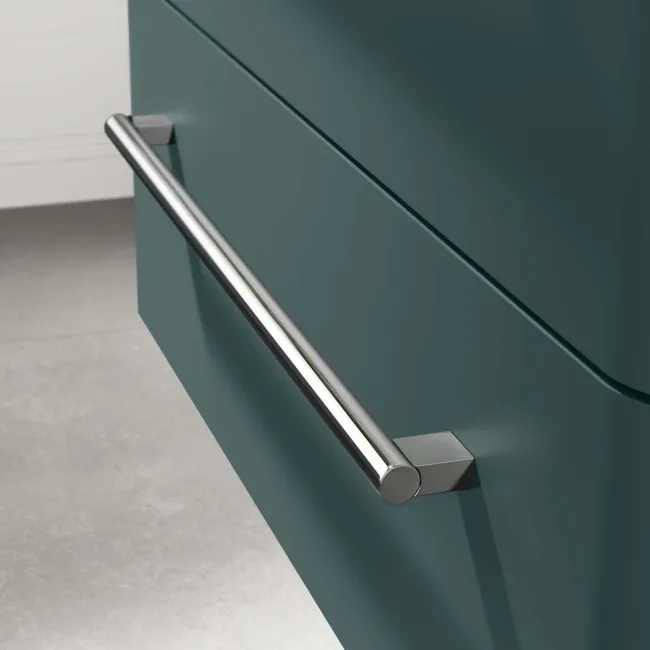 Omaha Mystic Green Wall Hung Drawer Vanity with Marble Top 800mm - Excludes Counter Top Basin