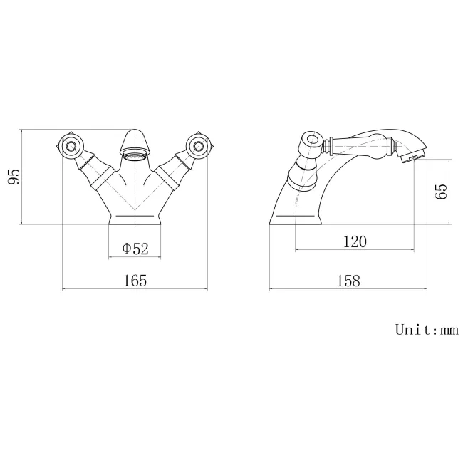 Cherwell Traditional Chrome Basin & Bath Mixer Tap Set