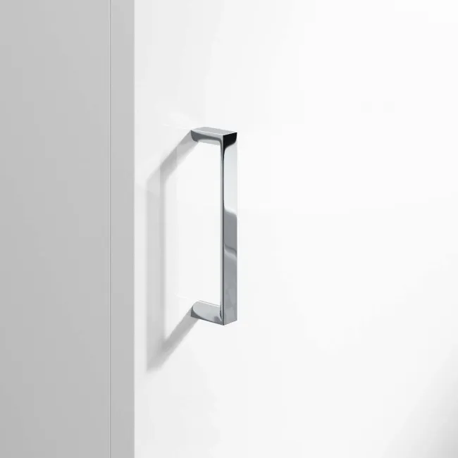 Quartz Gloss White Cloakroom Floor Standing Basin Vanity 400mm and Round Toilet Set