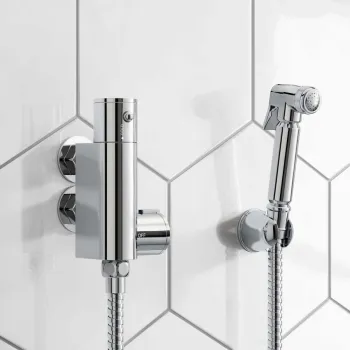 Douche Kit with Thermostatic Mixing Valve and Brass Spray Head