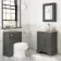 Lucia Graphite Grey Vanity with Oak Effect Top & Round Counter Top Basin 640mm