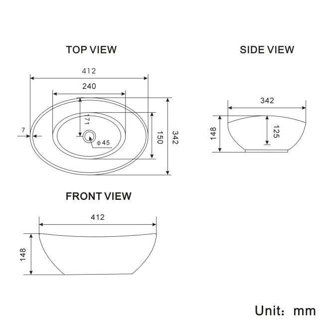 Bermuda Dove Grey Vanity with Oval Counter Top Basin 600mm - Brushed Brass Accents