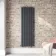 Faro Anthracite Double Flat Panel Vertical Radiator 1600x490mm