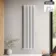 Marbella White Double Oval Panel Radiator 1800x480mm