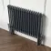 Athens Anthracite Double Column Horizontal Traditional Radiator 600x785mm