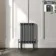 Athens Anthracite Triple Column Horizontal Traditional Radiator 600x425mm
