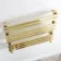 Santorini Brushed Brass Flat Panel Heated Towel Rail 800x600mm