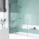 Geneva Easy Clean 6mm Bath Screen with Towel Rail - 800mm
