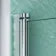 Geneva Easy Clean 6mm Bath Screen with Towel Rail - 800mm