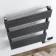Santorini Electric Anthracite Flat Panel Heated Towel Rail 1200x600mm