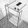 Munich Matt Black Grid 8mm Walk Through Wet Room Shower Glass Panel 1400mm & 250mm Return Panel