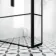 Munich Matt Black Grid 8mm Wet Room Shower Glass 1100mm & 250mm Pivotal Return Panel