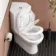 Orlando Rimless Fully Back to Wall Close Coupled Corner Toilet With Soft Close Seat