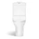 Orlando Rimless Fully Back to Wall Close Coupled Corner Toilet With Soft Close Slim Seat