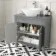 Bermuda Dove Grey Vanity With Oval Counter Top Basin 800mm