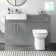 Harper Stone Grey Combination Vanity Basin and Aruba Toilet 1200mm