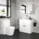 Avon Gloss White Vanity with Marble Top & Oval Counter Top Basin 800mm