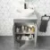 Trent Stone Grey Vanity with Marble Top & Oval Counter Top Basin 600mm